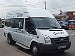 Бесплатный автобус Genser в пункт аренды автомобилей АрендаАвто-мнр на Новорязанском шоссе